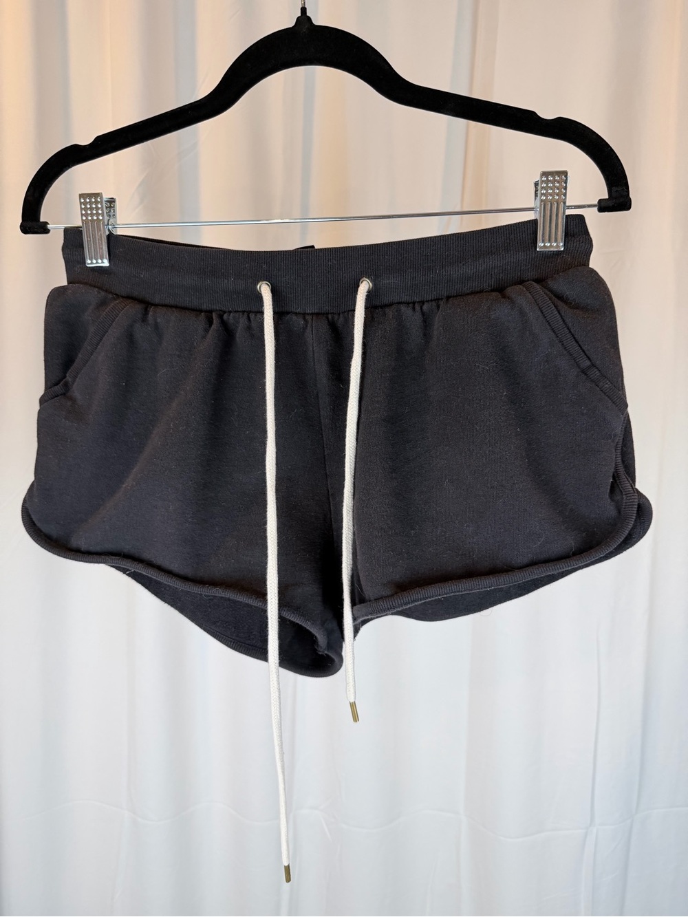 Forever 21 Black Athletic Drawstring Shorts
